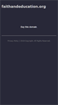 Mobile Screenshot of faithandeducation.org
